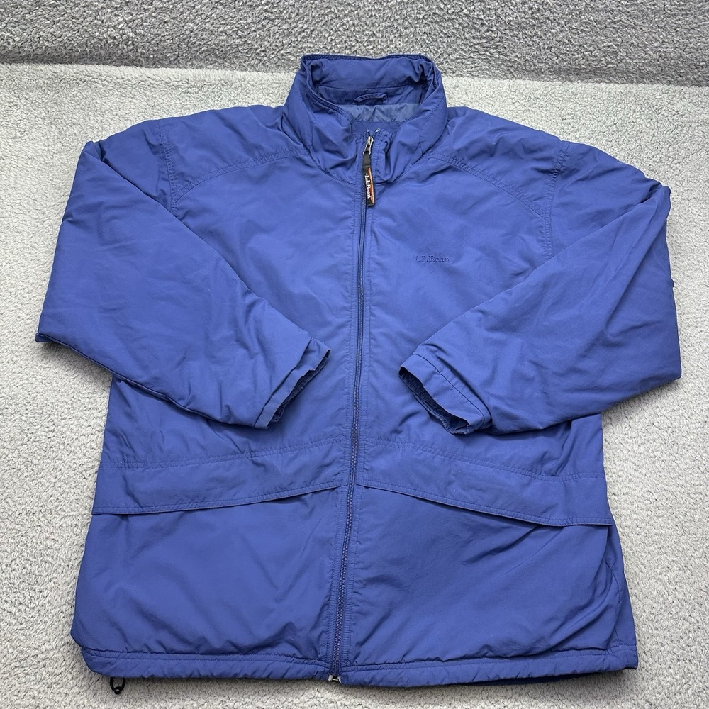 LL Bean OTH94 Mens Reg XL Blue Outdoor Thinsulate Insulated Winter Puffer Jacket